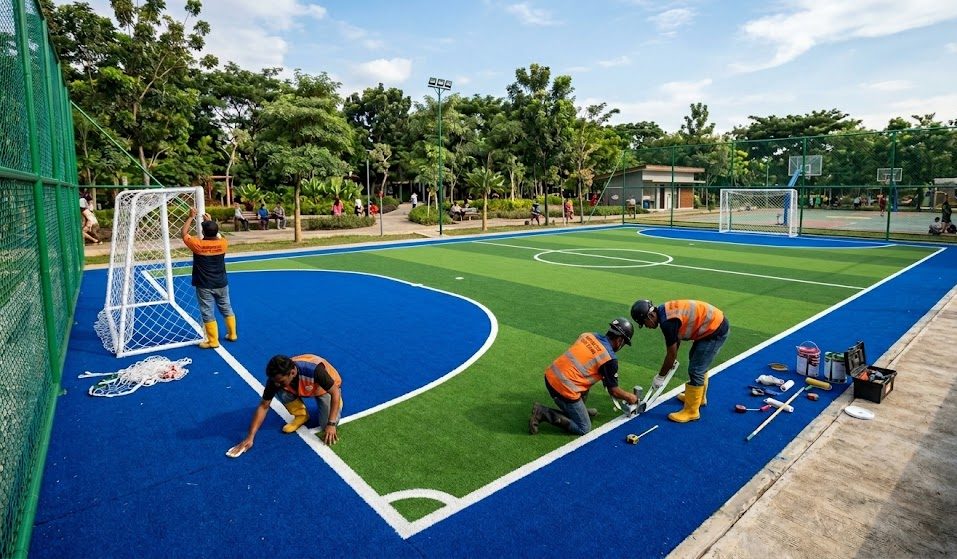kontraktor lapangan futsal murah