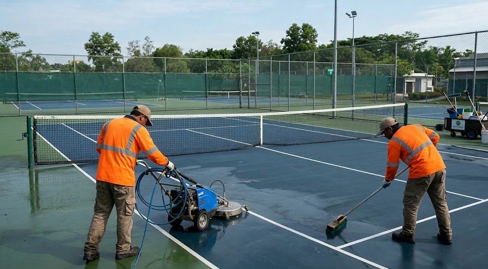 Pembersihan Lapangan Tenis: Cara Jaga Mutu & Tahan Lama