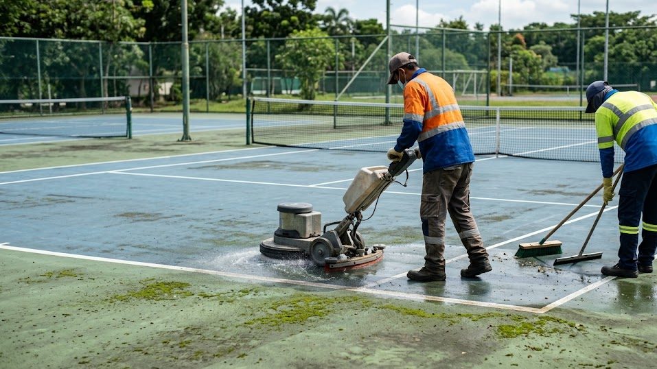 Pencegahan Lumut Lapangan Tenis: Jaga Keamanan Lapangan