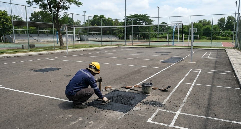 Memperbaiki Retakan Lapangan Voli: Cek Panduan Lengkapnya!